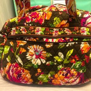 Vera Bradley Diaper Bag - Brown English Rose